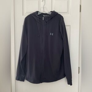 Under Armour Loose Full Zip Hoodie Black XL